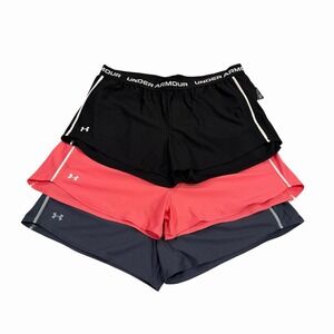 (3) Under Armour Womens Tech Play Up Athletic Shorts XL Loose Feel Dry